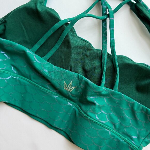 Crowned Athetics Little Mermaid Sports Bra - Picture 1 of 4